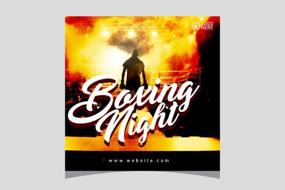 Boxing Night Social Media Post: A Strategic Design Asset for Event Promotion
