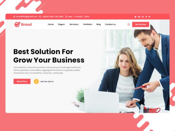 Consulting Hero Header: A Modern, Mobile-First Template for High-Impact Web Design