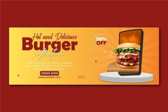 Elevating Your Brand with a Delicious Burger and Food Menu Cover