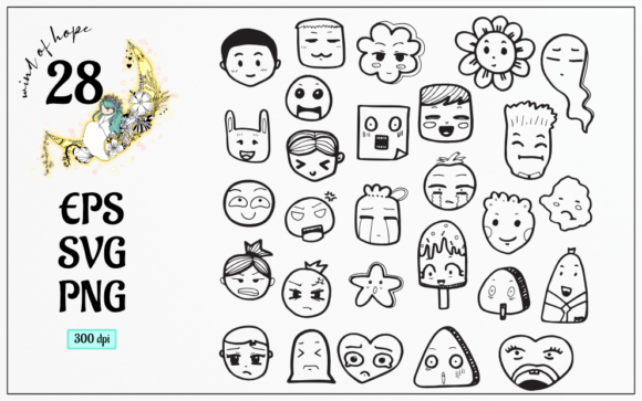 Evaluating the Emoji Face Doodle Set for Digital Design Projects