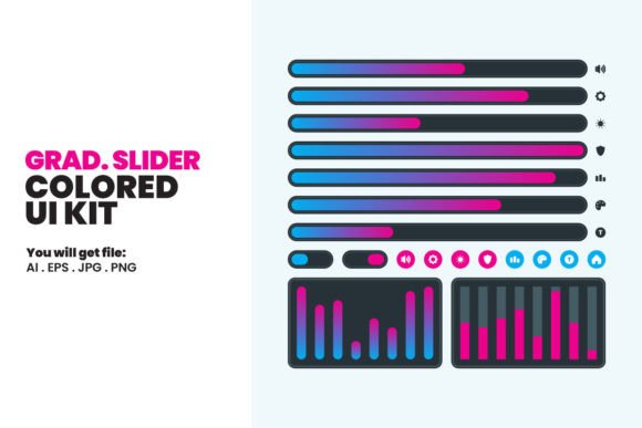 Gradient Slider UI Kit Collection