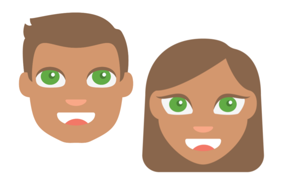 Integrating Emoji 2 Mid Toned Skin Male Female into Digital Design Workflows