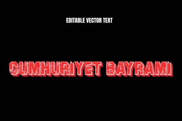 Mastering 29 Ekim Editable Vector Text Effect for Professional Graphic Design