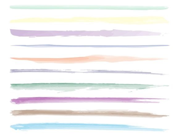 Mastering Visual Flow: A Guide to Using Watercolor Straight and Curved Line Sets in Modern Design