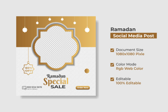 Ramadan Sale Social Media Post Templates
